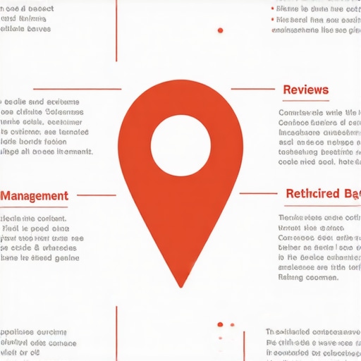 Infographic showing complex elements of Google Maps local SEO tactics