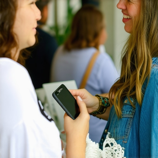 Business owner participating in a community event to boost local SEO