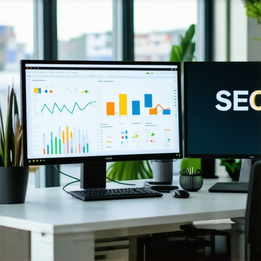 Business team analyzing digital marketing data for SEO