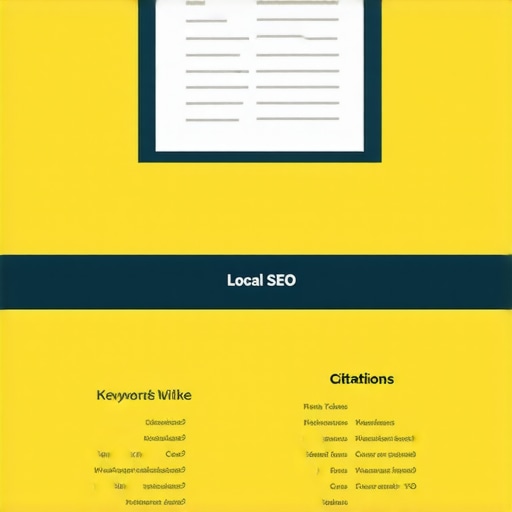Infographic illustrating key elements of local SEO for Google Maps