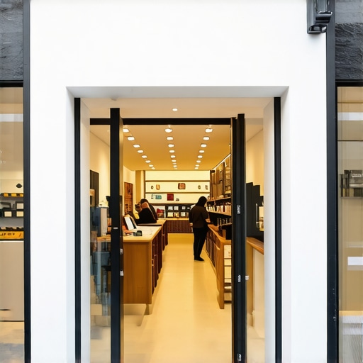 A detailed virtual tour of a bustling local storefront showing interior and exterior