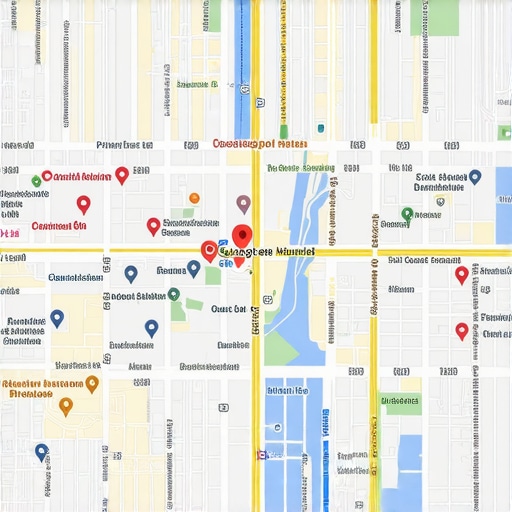 Google Maps 2025 Local Business Rankings Futuristic Google Maps interface displaying local rankings and analytics