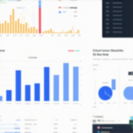 A professional showing a digital dashboard tracking Google My Business rankings and citations.