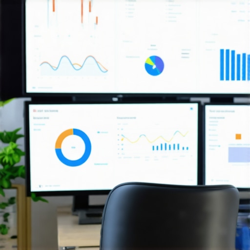 Close-up of a digital dashboard showing local SEO performance and rankings, illustrating effective tools for GMB management.
