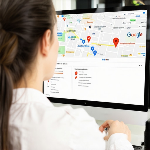 An SEO specialist working on Google Maps ranking improvements