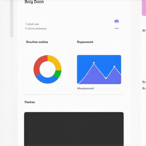 Screenshot of GMB dashboard with analytics and engagement metrics.