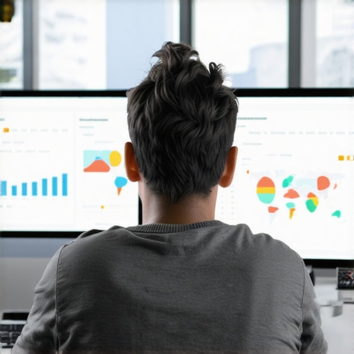 A person reviewing analytics dashboards on a laptop, focusing on Google Maps and search ranking charts