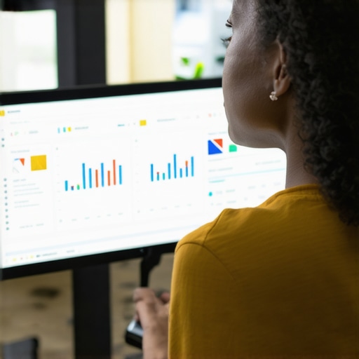 Long-term GMB Maintenance Dashboard. A professional analyzing Google Maps local SEO dashboard with various metrics.