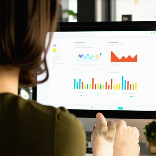 Person working on Google Business Profile on laptop with SEO data