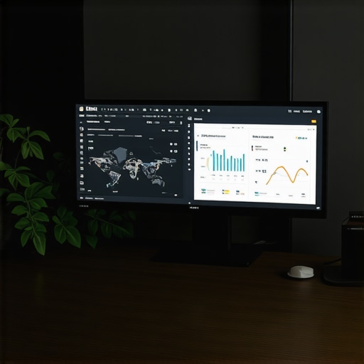 A workspace setup with SEO analytics tools, emphasizing tools used for maintaining Google Maps rankings.