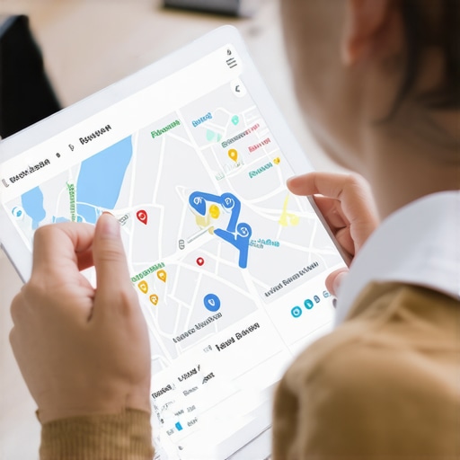 Analyzing Customer Data for Better Local Search Person reviewing customer interactions and keywords to enhance Google Maps rankings.