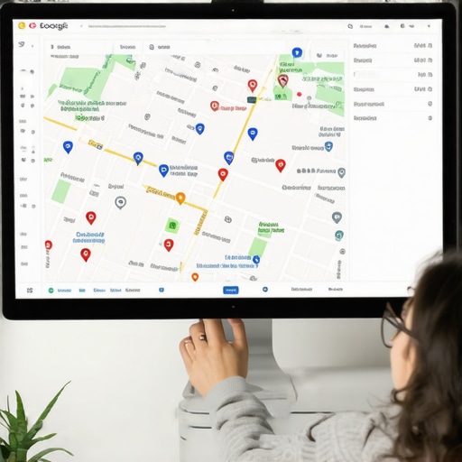 A person reviewing Google Maps ranking analytics on a laptop, illustrating effective local SEO strategies.