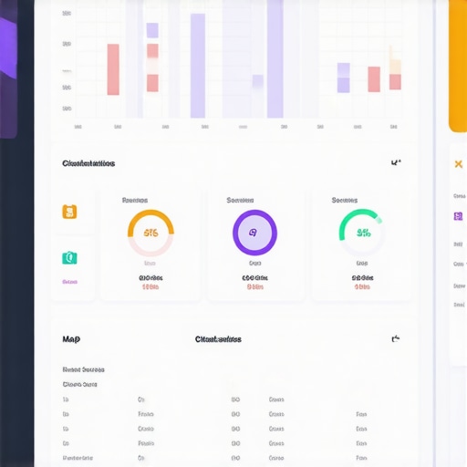 Screenshot of digital dashboard monitoring local SEO metrics and rankings