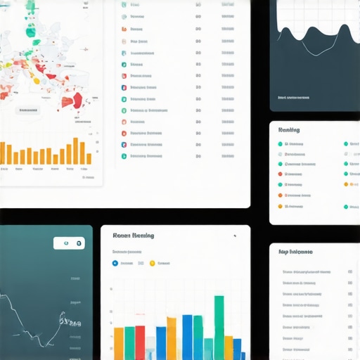 SEO analytics dashboard showing Google Maps rankings and engagement stats.