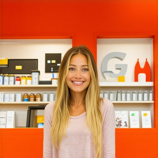 Professional images showcasing a well-lit storefront, interior, and happy customers to enhance GMB profile visibility.