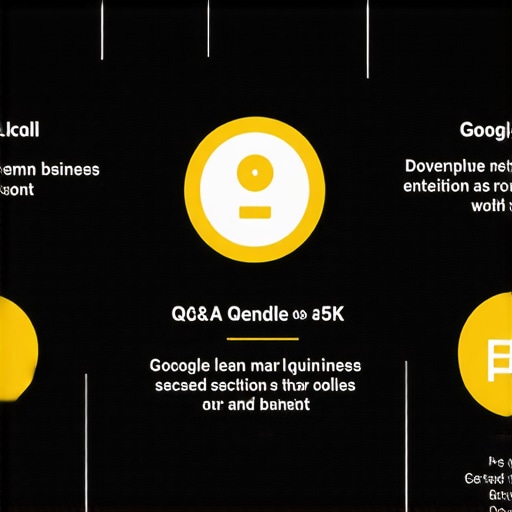 Infographic illustrating how to enhance Google My Business Q&A for better local rankings