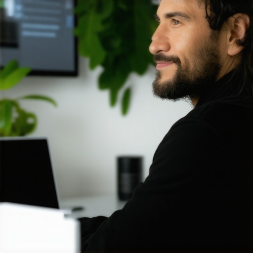 Business owner addressing a negative review online with professionalism