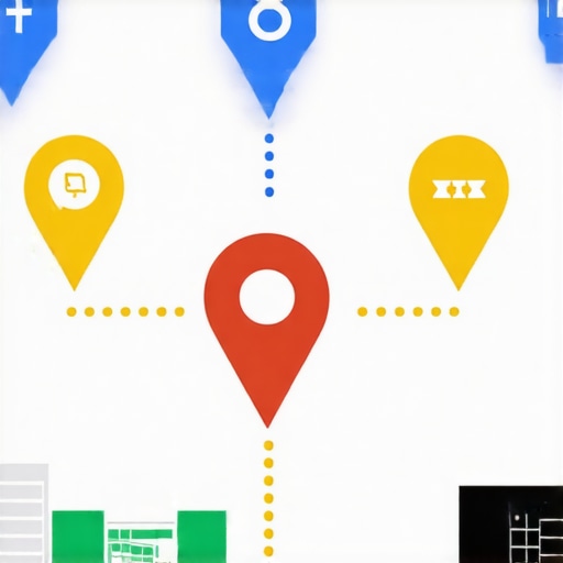 Diagram illustrating local SEO factors affecting Google Maps ranking